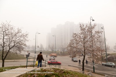 Christmas in Sarajevo under the smog