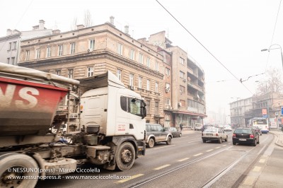 Christmas in Sarajevo under the smog