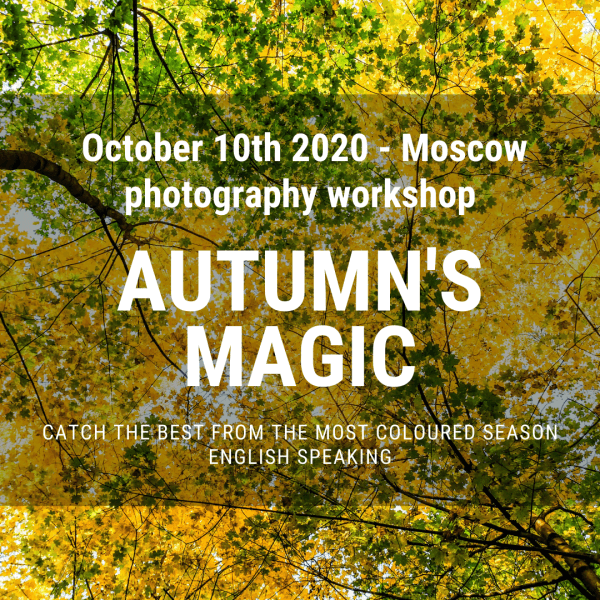 October 10th, 2020 - photography workshop: the autumn's magic - photography in Moscow
